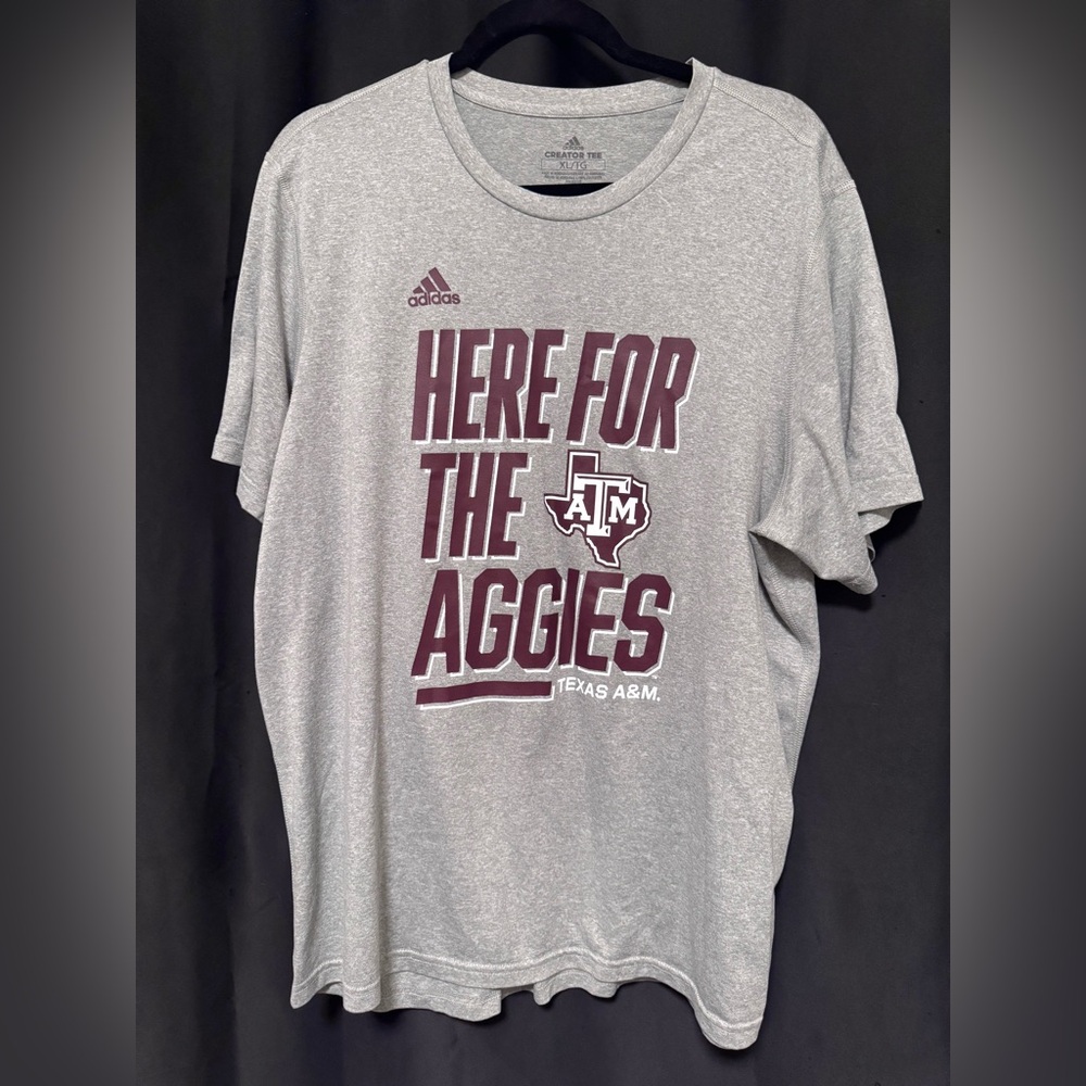 Adidas Texas A&M Short Sleeve Shirt - Men’s Size XL